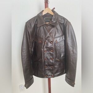 MEN’S Y'2 Leather 30's German Sports Jacket NEW